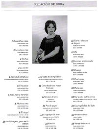 Es digno de mencionar tu trabajo en la ARTAC, Asociaci�n por la que diste muchas batallas con el prop�sito de conservarla en beneficio de los artistas y no de aquellos individuos que siempre sacan provecho personal de las agrupaciones, y de se�alar tambi�n tu desempe�o como consejera en el Sal�n de la Pl�stica Mexicana.